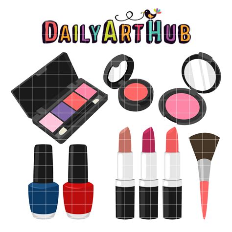 Girls Cosmetics Clip Art Set Daily Art Hub Free Clip Art Everyday