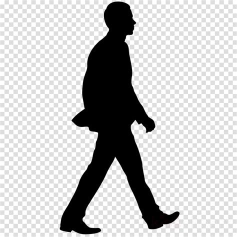 People Walking Silhouette Png Clip Art Silhouette Person Walking