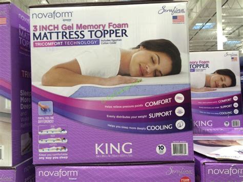 Since this removes typically the need regarding novaform mattress topper. Novaform Serafina TriComfort 3" Gel Memory Foam Mattress ...