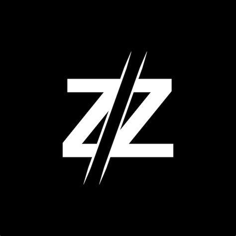 Premium Vector Zz Letter Logo Design Template Elements Zz Letter