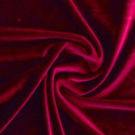 Dark Red Stretch Velvet Fabric 60 Wide By The Yard