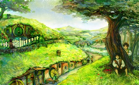 49 The Hobbit The Shire Wallpaper
