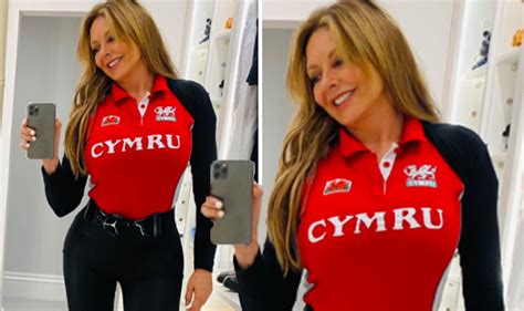 Carol Vorderman Countdown Legend Flaunts Physique In Skintight Gym
