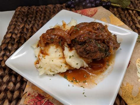 Sometimes i like to indulge in delicious, warm, and comforting food. French Onion Salisbury Steak - Afoodieaffair