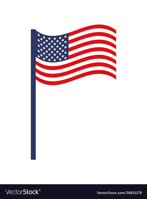 Usa Flag Icon Royalty Free Vector Image Vectorstock