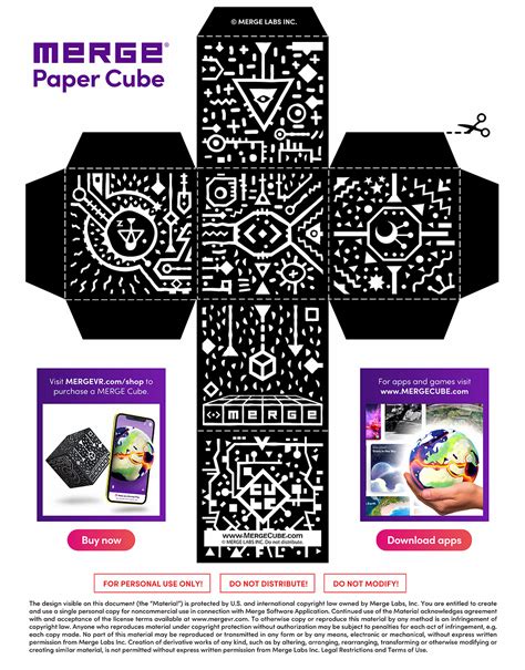 Another great merge cube app users should have is cyber cube. Merge Cube Printable