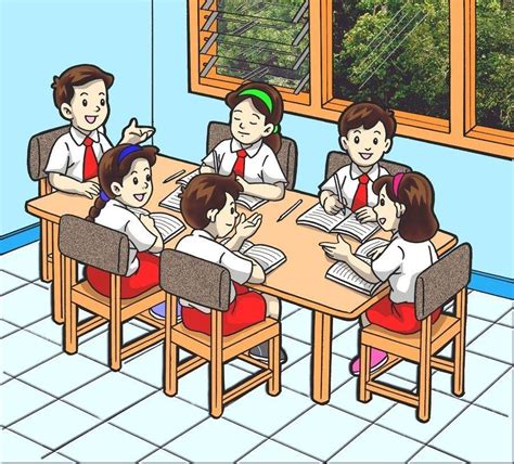 Gambar Kartun Siswa Sedang Belajar Di Kelas - 52+ Koleksi Gambar