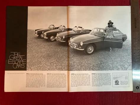 Mg Austin Healey Mgb Sprite And Midget Car 1968 Print Ad Great To