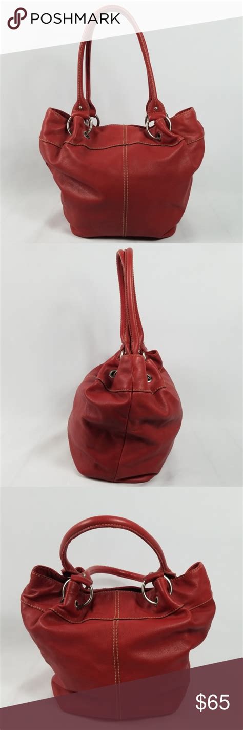 Tignanello Red Leather Hobo Bag Leather Hobo Bag Leather Hobo Hobo Bag