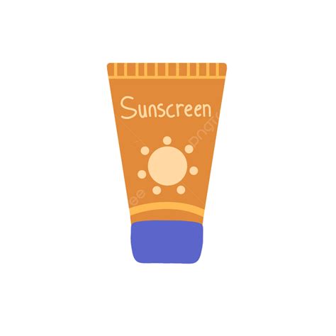 Sunscreen Clipart Transparent Png Hd Orange Tube Sunscreen Skincare