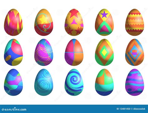 Painted Easter Eggs Stock Vector Illustration Of Holiday 13481450
