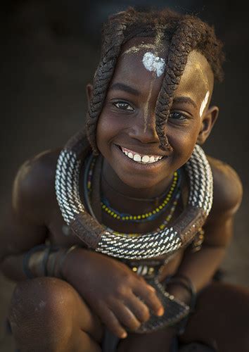 Young Himba Girl With Ethnic Hairstyle Epupa Namibia Flickr