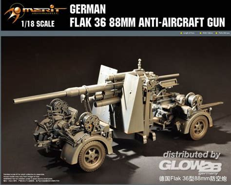 German Flak 36 88mm Anti Aircraft Gun · Merit · 61701 · 118