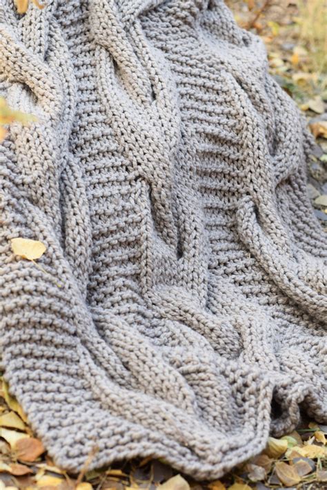 Cable Knit Blanket Pattern Mama In A Stitch