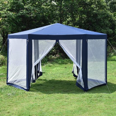 While warm air is perfect for relaxing outdoors, it is never ideal when it gets too hot. Hexagonal Gazebo Outdoor Patio Canopy with Mosquito Net ...