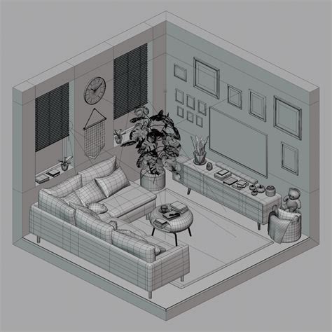 Cozy Isometric Room Finished Projects Blender Artists Community