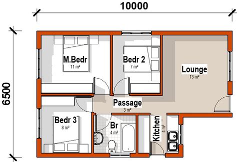 Small 3 Bedroom House Plan With Pictures 55sqm Plandeluxe