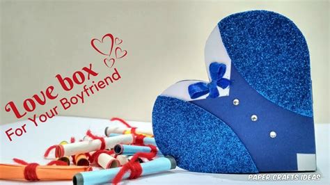 Best handmade gifts for boyfriend. Heart Box DIY Handmade Gift For Boyfriend ️ Valentines Day ...