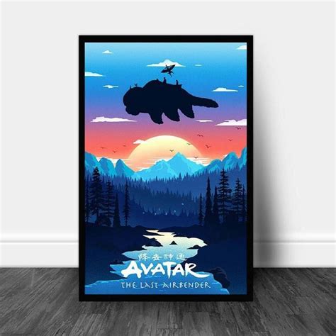 Avatar The Last Airbender Aang Art Aang Poster Avatar Wall Etsy