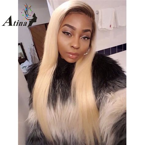 150 Density Ombre 4 613 Blonde Wig Full Lace Wig Straight Remy Two