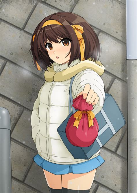 Haruhisky Suzumiya Haruhi Suzumiya Haruhi No Yuuutsu Commentary Request Highres 1girl Bag