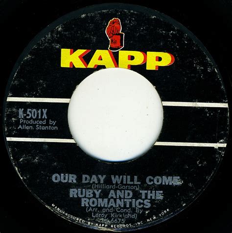 Ruby And The Romantics Our Day Will Come Moonlight And Music 1963