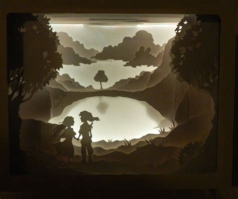 Paper Cut Shadow Box 5 Steps With Pictures Instructables