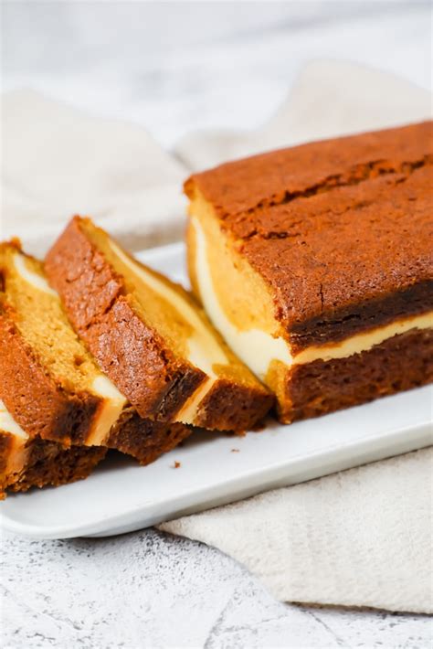 Pumpkin Bread With Cream Cheese Filling Lets Eat Cuisine