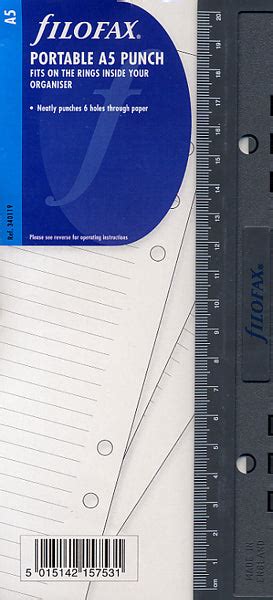Filofax Accessories Portable Hole Punch A5 Refillfinder Pen Refills