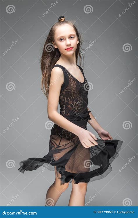 Cute Girl Dancing Stock Image Image Of Expression Healthy 98773963