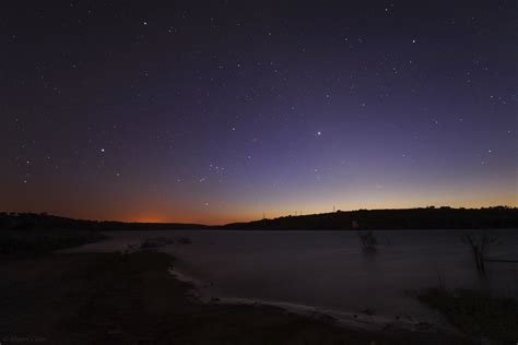 Smooth Zodiacal Light In The Lake Astrophotography By Miguel Claro