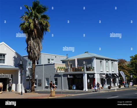 The Beautiful Old Town Of Franschhoek In South Africas Western Cape