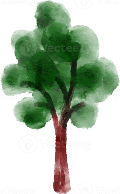 Free Tree Element Watercolor 12520837 Png With Transparent Background