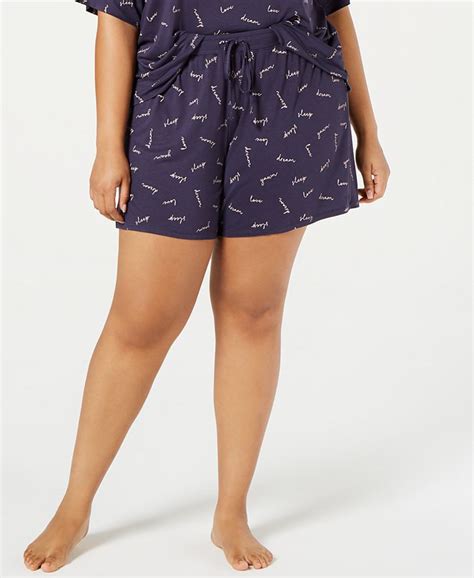 Jenni Plus Size Ultra Soft Core Pajama Shorts Created For Macys