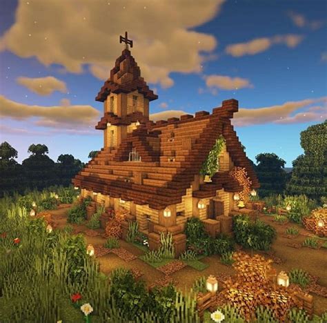Cottagecore Minecraft House Build🍄🌱💿 Arquitectura Minecraft Mansión