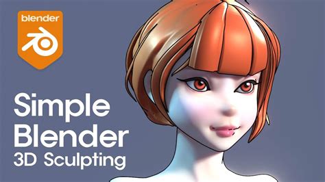simple anime style blender sculpting time lapse youtube