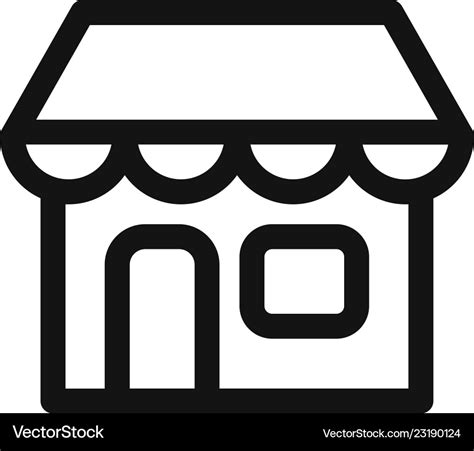 Store Icon Royalty Free Vector Image Vectorstock