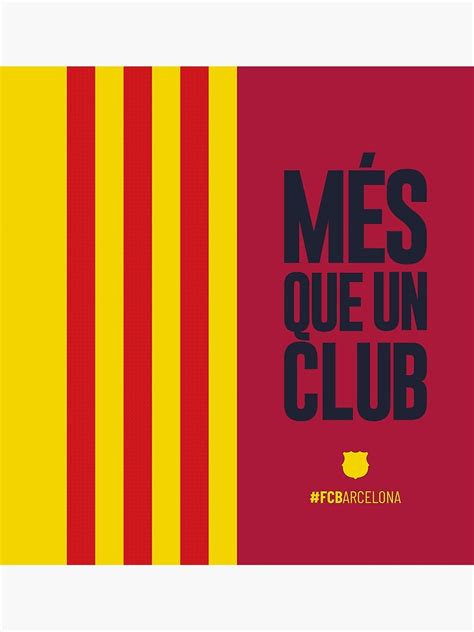 Mes Que Un Club Poster By Mbozen Redbubble
