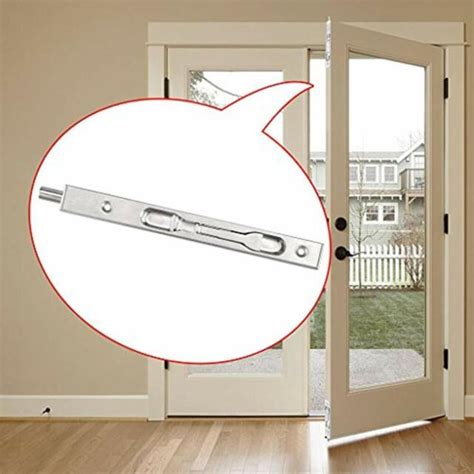 2 Pcs Door Flush Bolt 8 Inch Concealed Security Lock For French Doors