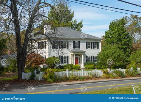 Historic Building In Sherborn Massachusetts Usa Stock Photo Image
