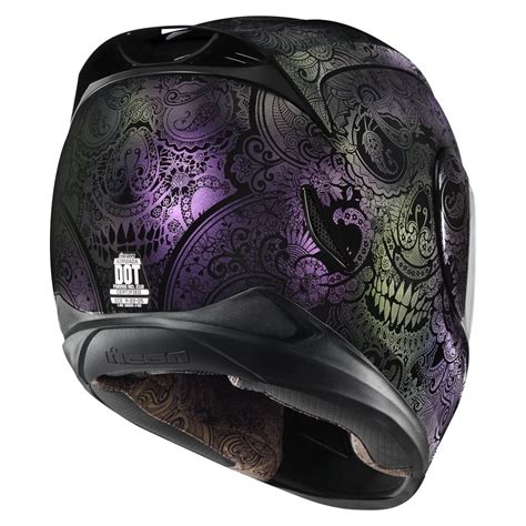Icon Airmada Chantilly Opal Motorcycle Helmets From Custom Lids Uk