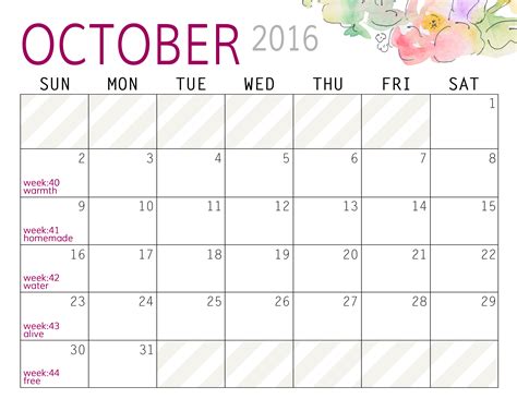 Photo Challenge For October And Free Printable Calendars Paper And