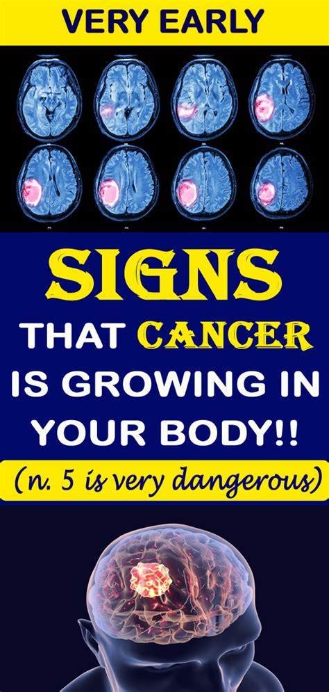 7 Warning Signs Of Cancer Healthy Lifestyle