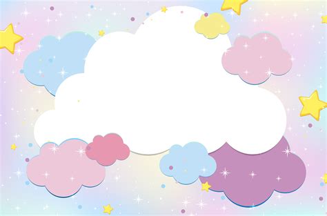 Magic Pastel Cloud Sky Background 1392067 Vector Art At Vecteezy