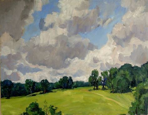 Thor Wickstrom Summer Hillside Berkshires Landscape Paintings