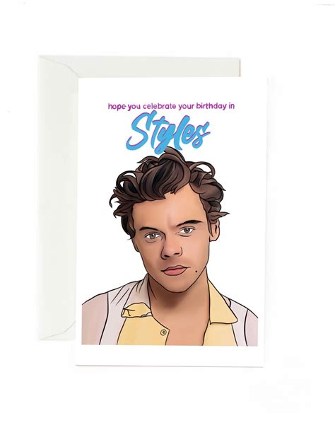 Today, the one direction star turns 19, and while he may feel olllllllllllldddddddddddd and @1dinpion made a card for harry, the singer's dimpled face as the main image. Excited to share this item from my #etsy shop: Harry ...
