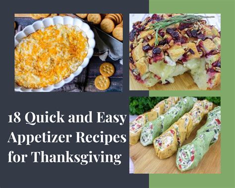 18 Quick And Easy Appetizer Recipes For Thanksgiving Just A Pinch
