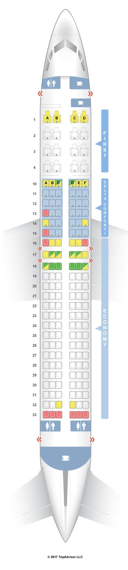 Seatguru Seat Map Delta Boeing 737 800 73h