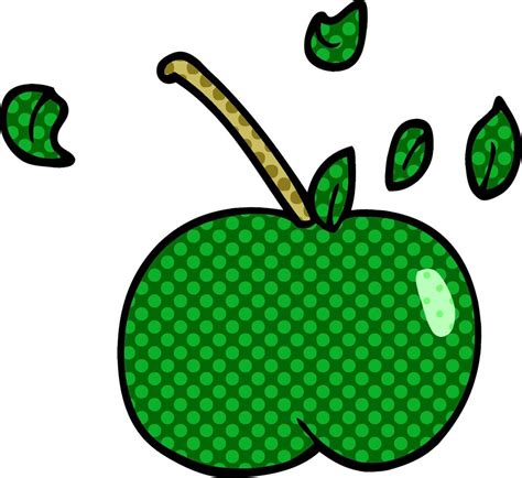 Cartoon Doodle Juicy Apple 12174099 Vector Art At Vecteezy