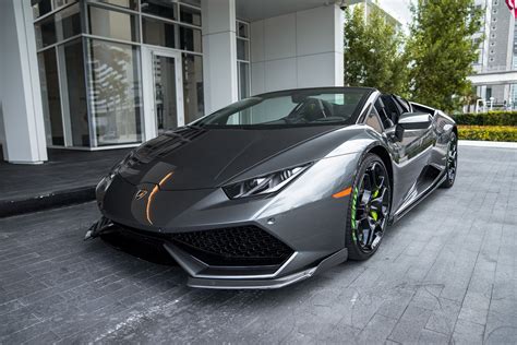 2018 Lamborghini Huracan Spyder Grey Mvp Miami